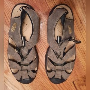 Keen Metatomical Footbed Mens Size 10 Trail Water Sandals Shoes - Brown‎
